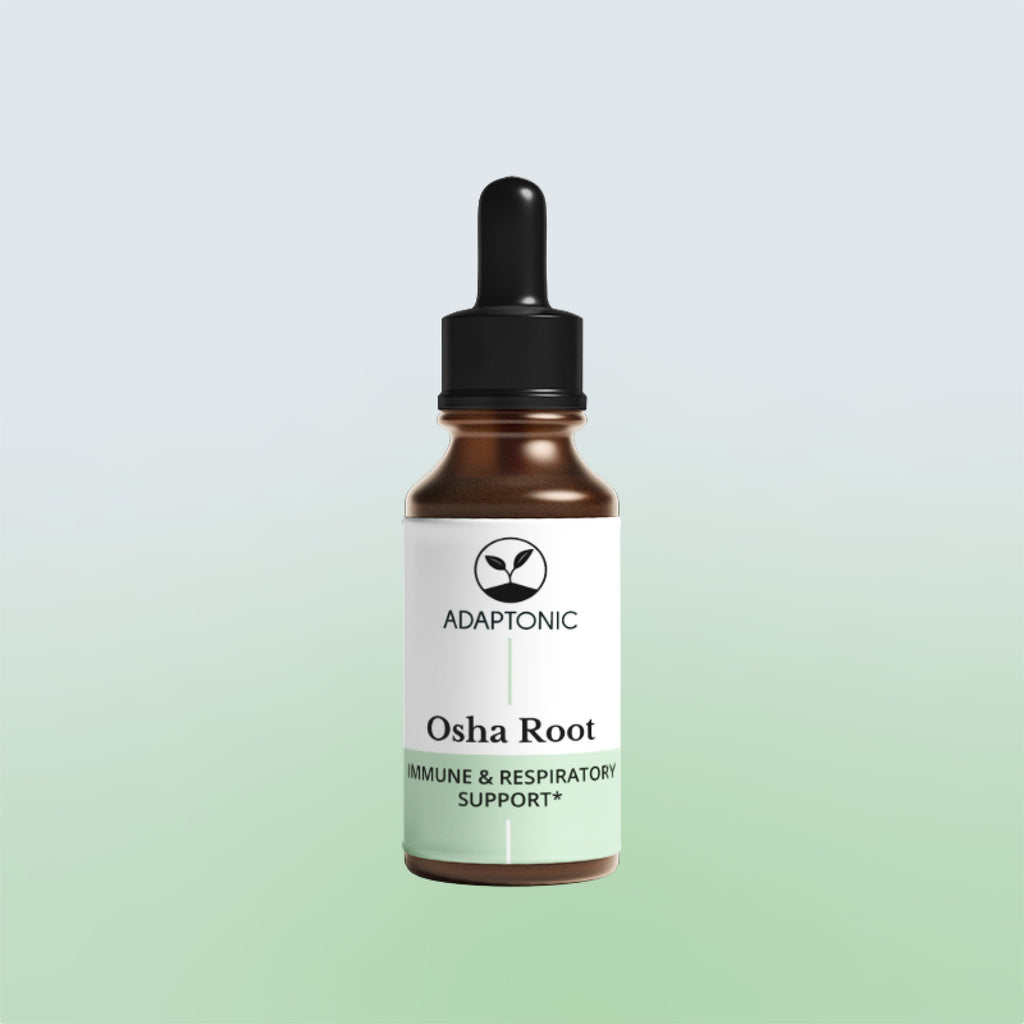 Osha Root liquid herbal extract bottle by Adaptonic