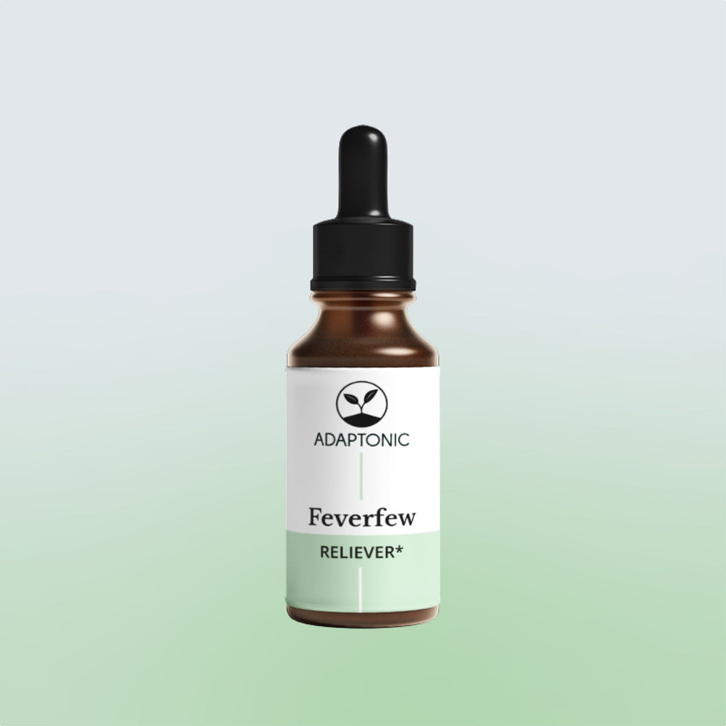 Feverfew liquid herbal extract bottle by Adaptonic
