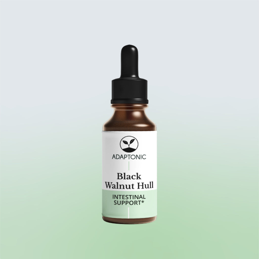 Black Walnut Hull liquid herbal extract bottle by Adaptonic