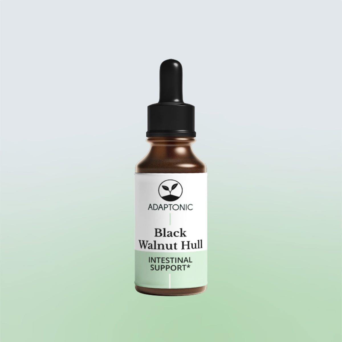 Black Walnut Hull liquid herbal extract bottle by Adaptonic