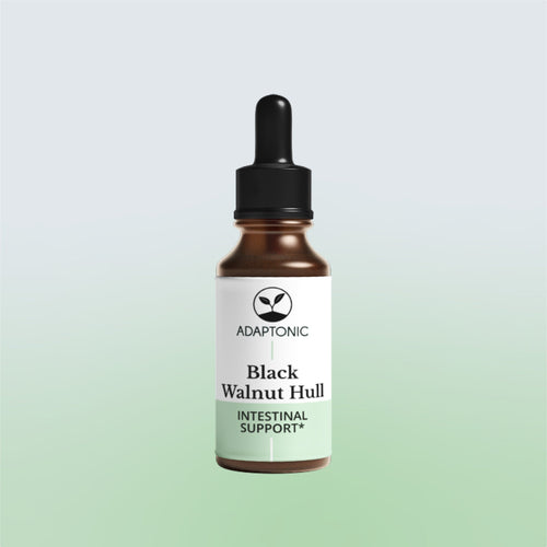 Black Walnut Hull liquid herbal extract bottle by Adaptonic