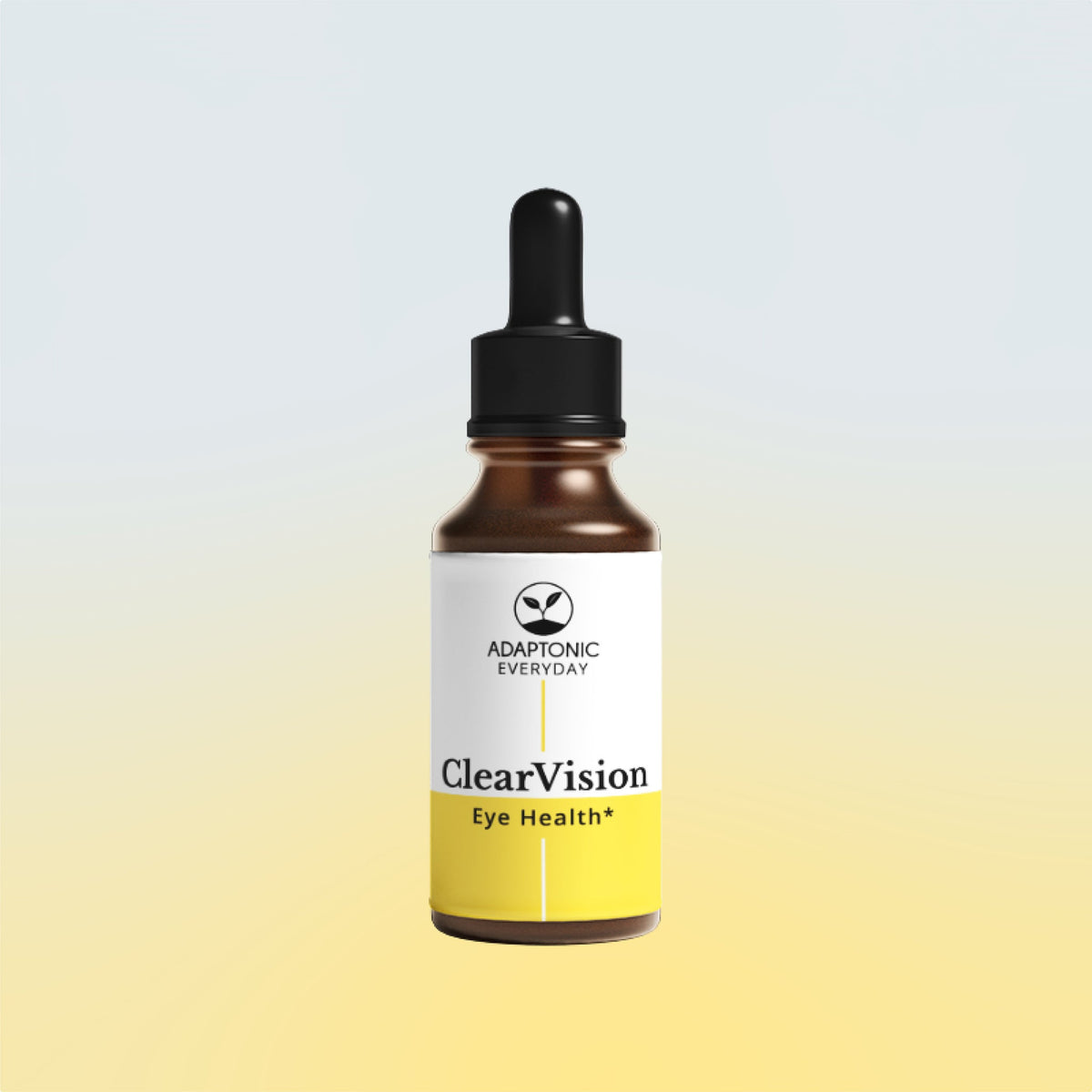 ClearVision liquid herbal formula bottle by Adaptonic