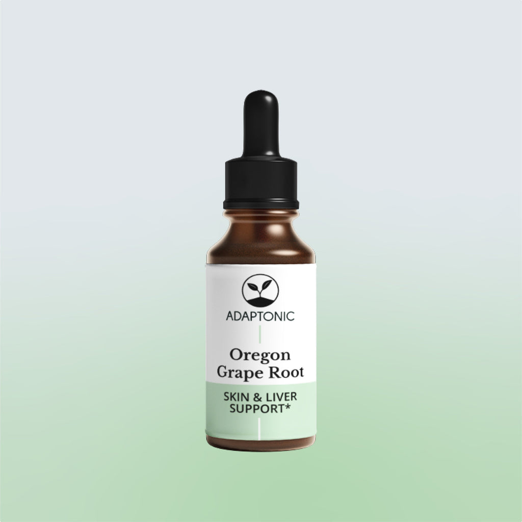 Oregon Grape Root liquid herbal extract bottle by Adaptonic