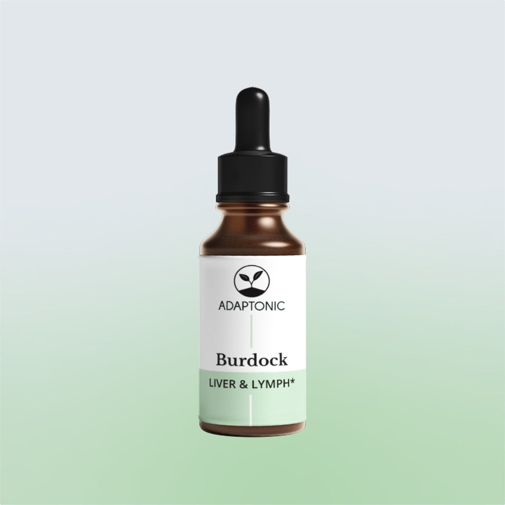Burdock liquid herbal extract bottle by Adaptonic