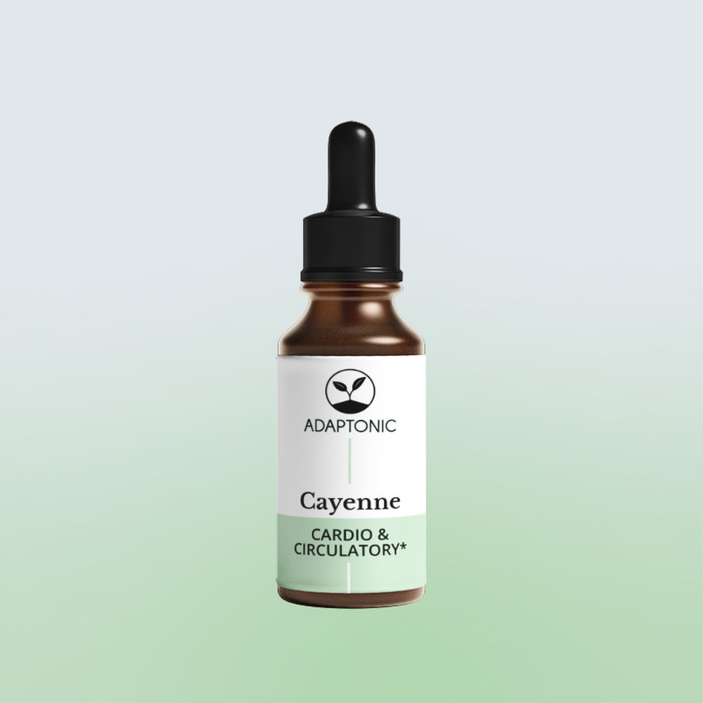 Cayenne liquid herbal extract bottle by Adaptonic