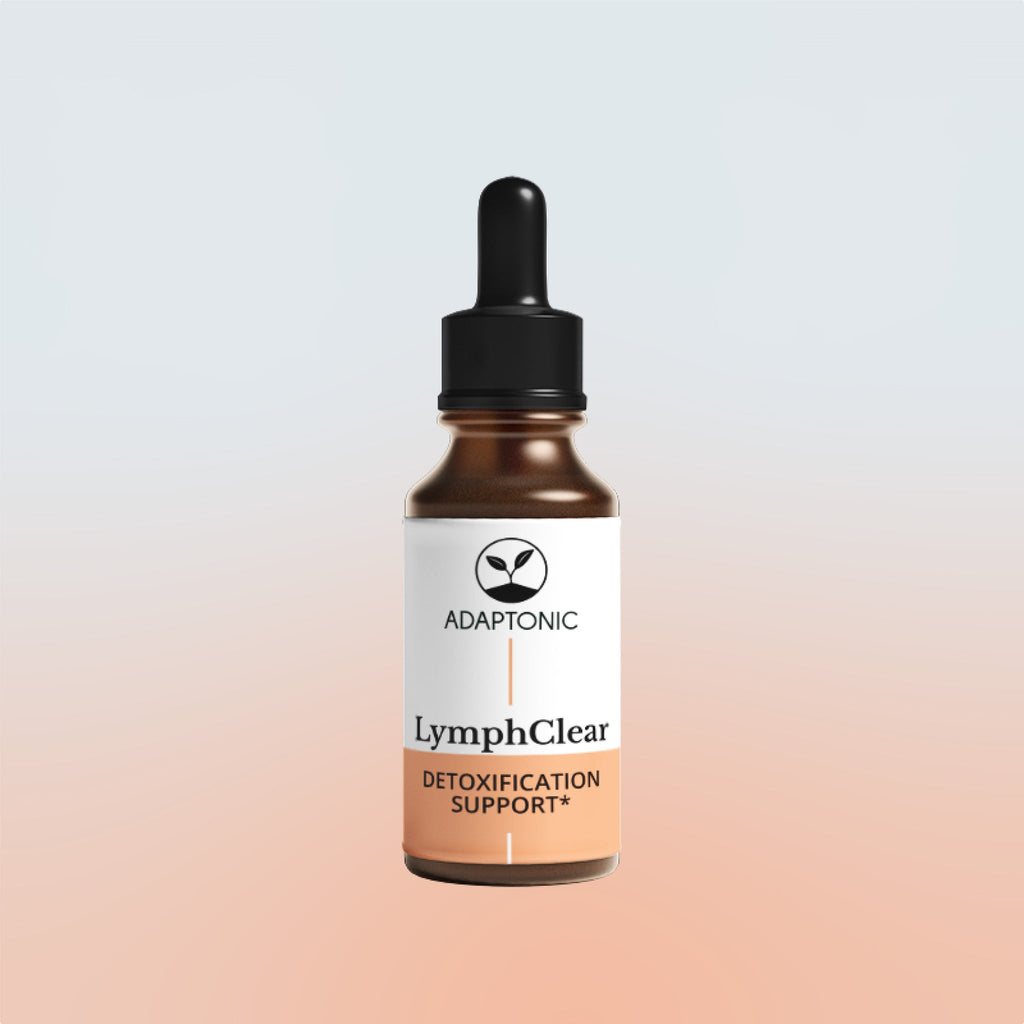 LymphClear liquid herbal formula bottle by Adaptonic