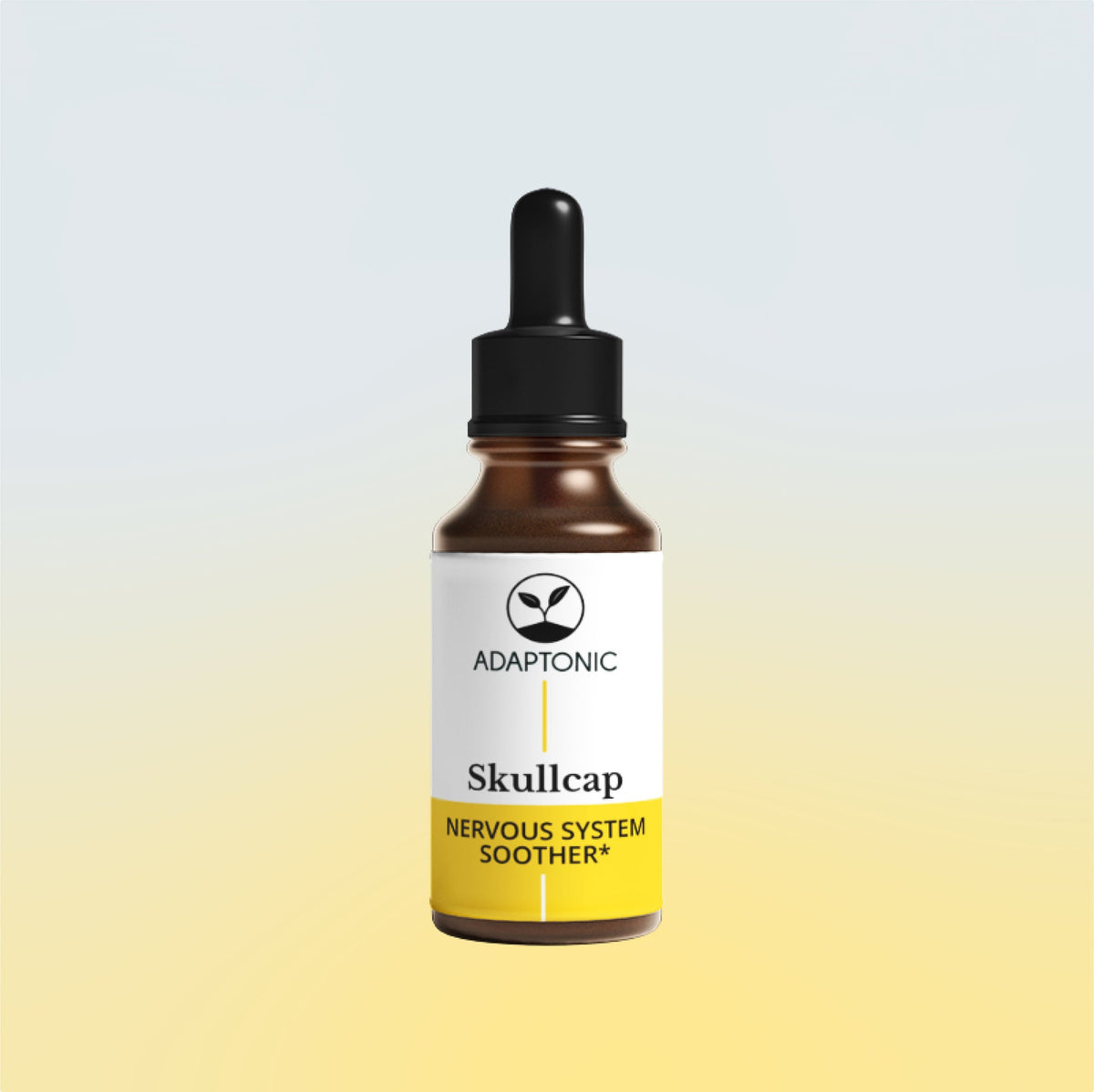 Skullcap liquid herbal extract bottle by Adaptonic