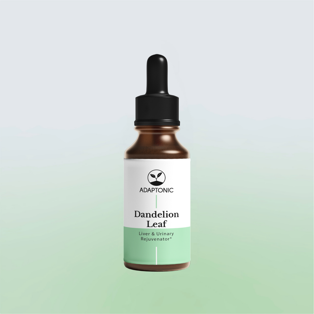 Dandelion Leaf liquid herbal extract bottle by Adaptonic