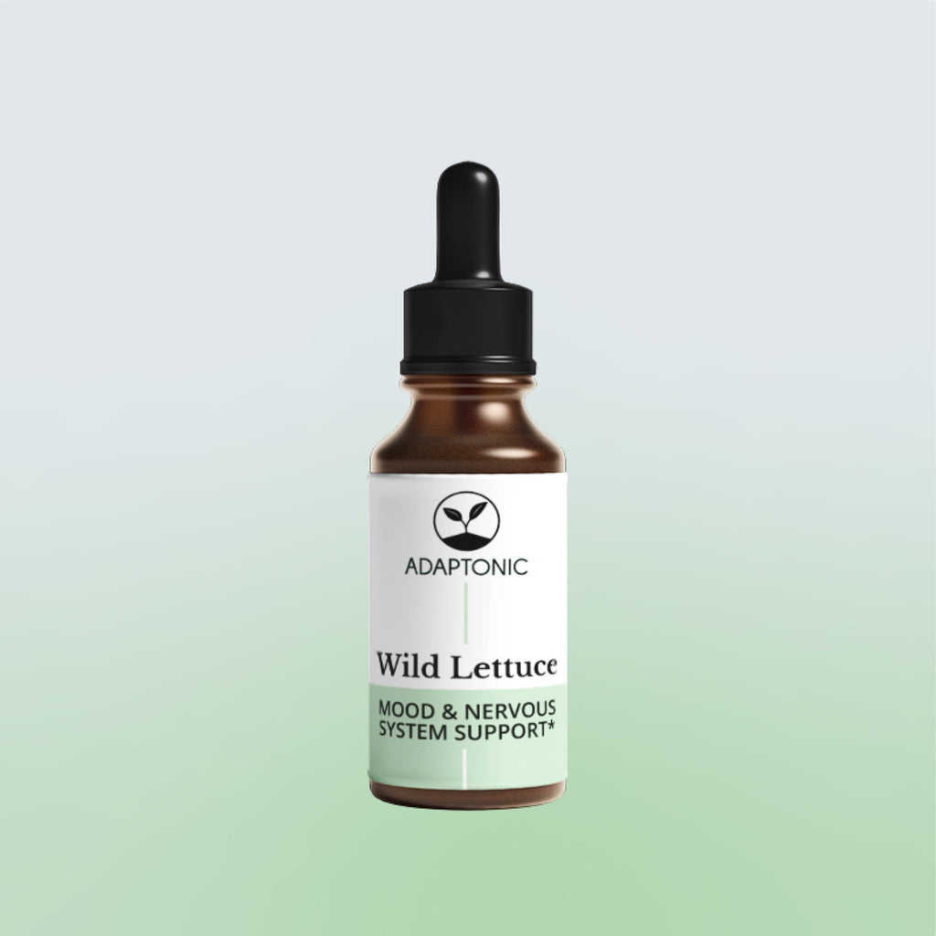 Wild Lettuce liquid herbal extract bottle by Adaptonic