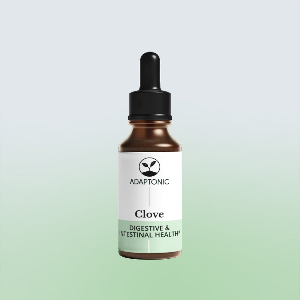 Clove liquid herbal extract bottle by Adaptonic