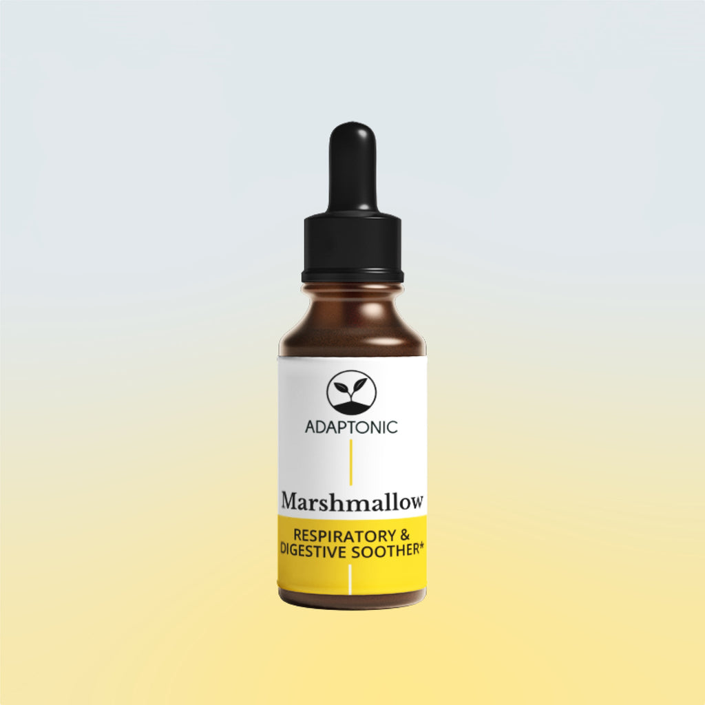 Marshmallow liquid herbal extract bottle by Adaptonic