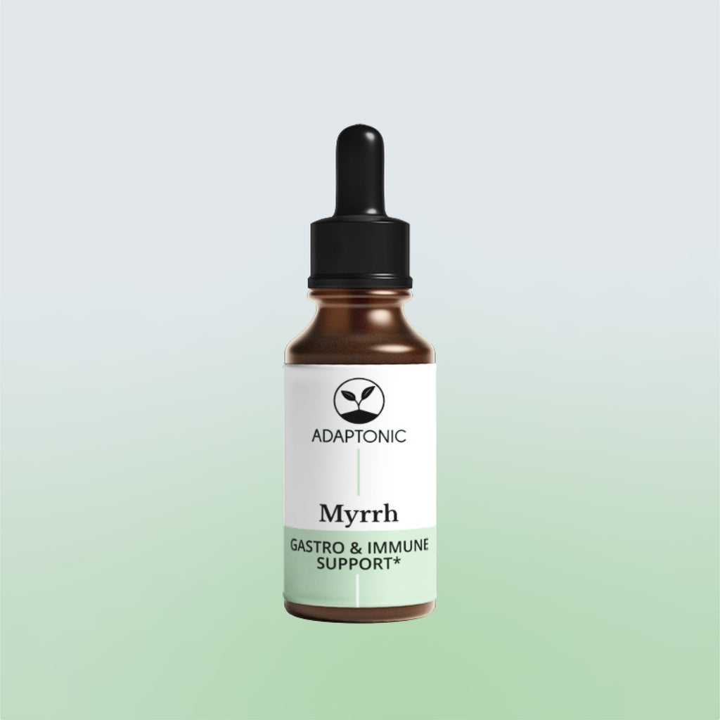 Myrrh liquid herbal extract bottle by Adaptonic