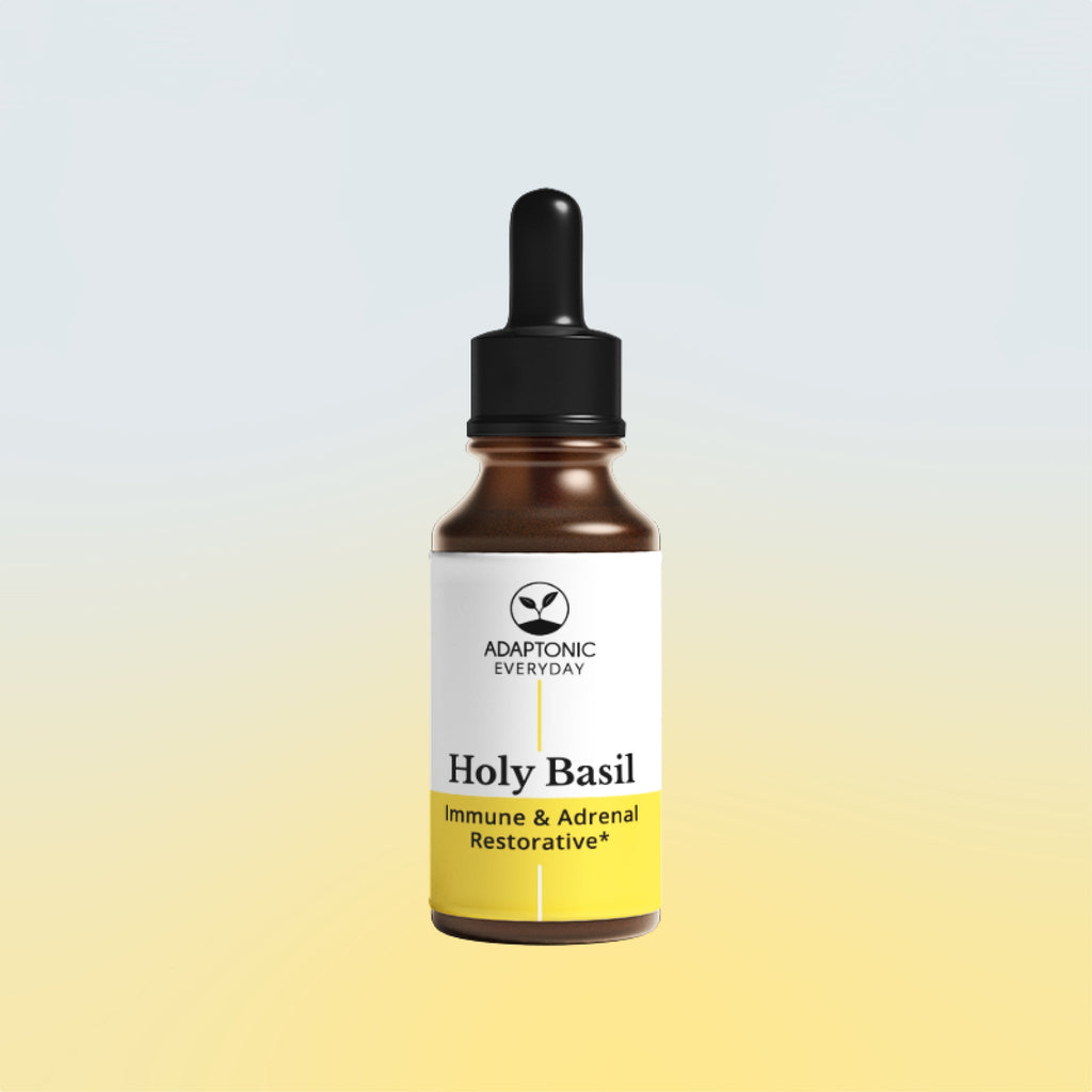 Holy Basil liquid herbal extract bottle by Adaptonic