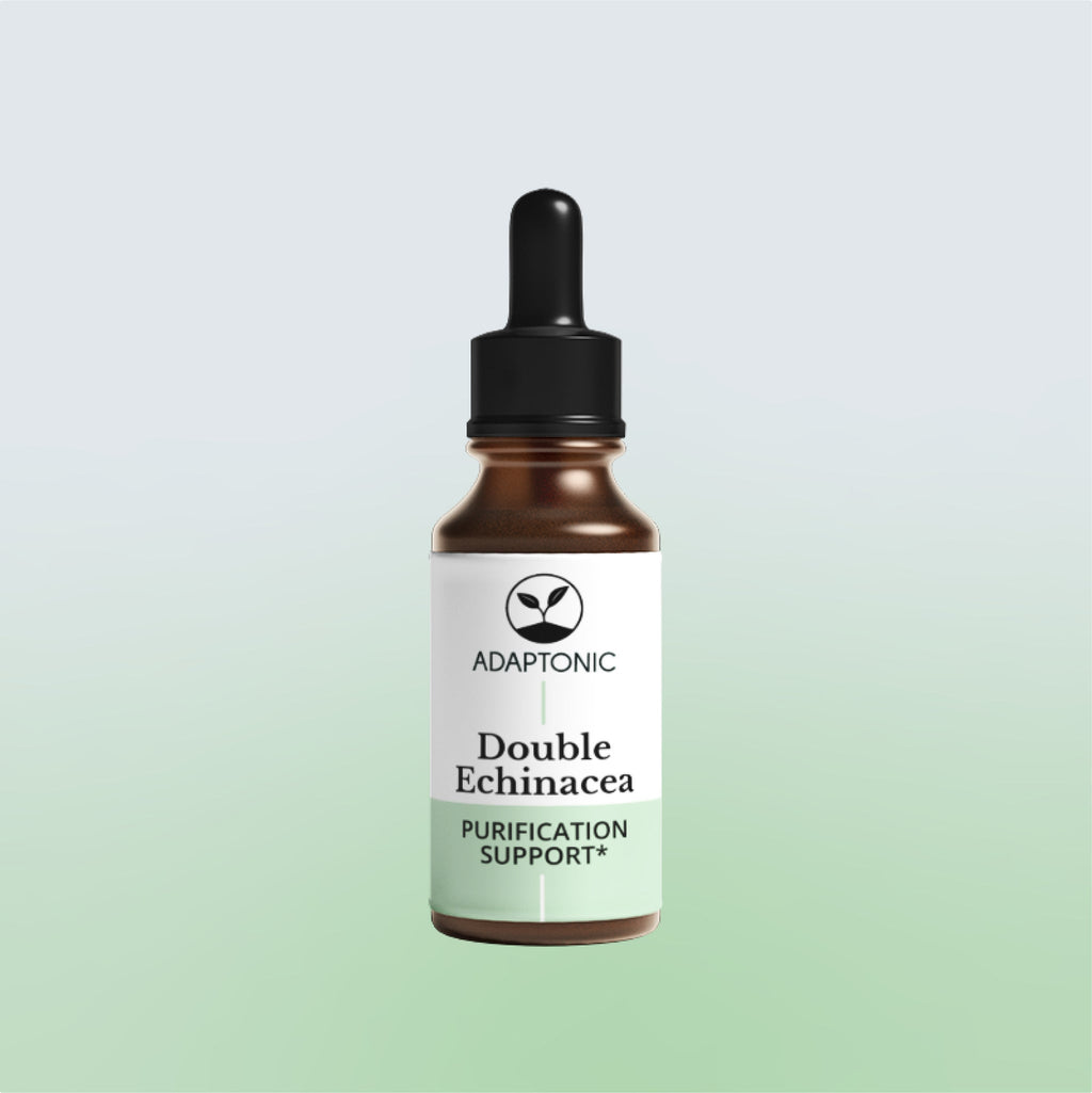 Double Echinacea liquid herbal extract bottle by Adaptonic