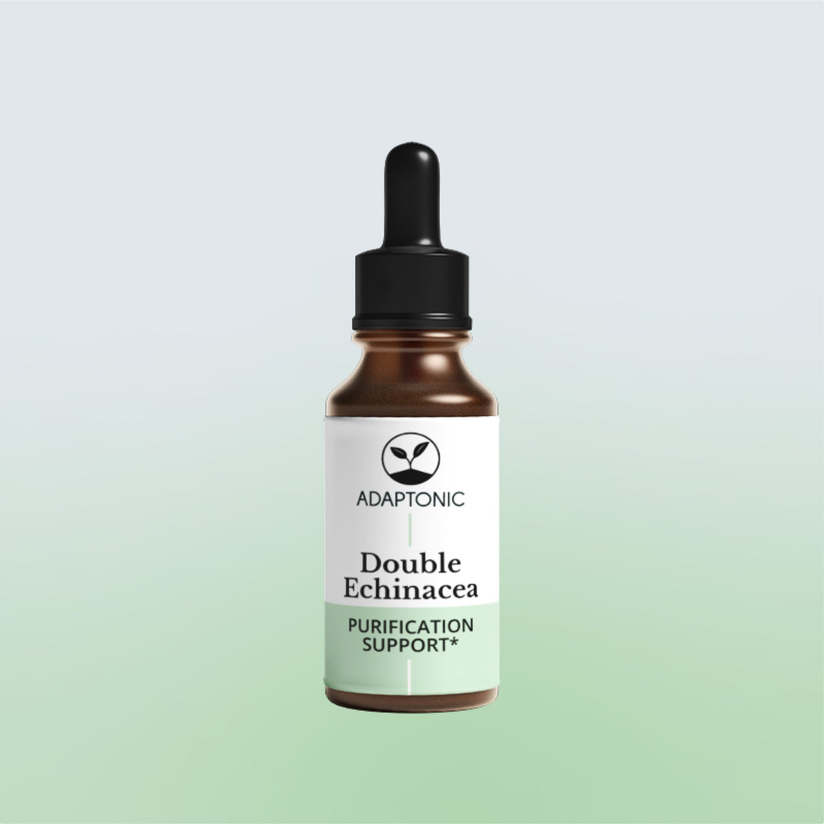 Double Echinacea liquid herbal extract bottle by Adaptonic