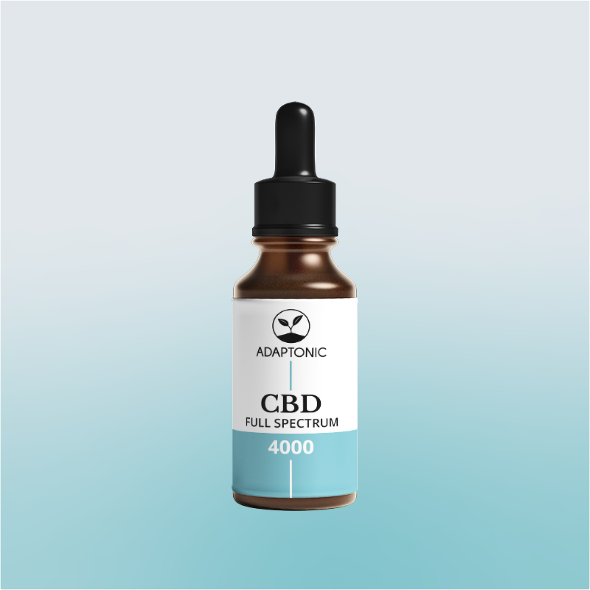 CBD Full Spectrum 4000 CBD oil bottle by Adaptonic