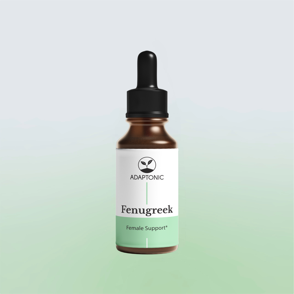 Fenugreek liquid herbal extract bottle by Adaptonic
