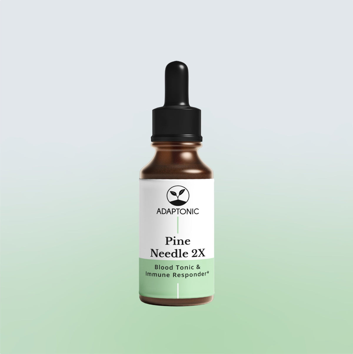 Pine Needle 2X liquid herbal extract bottle by Adaptonic