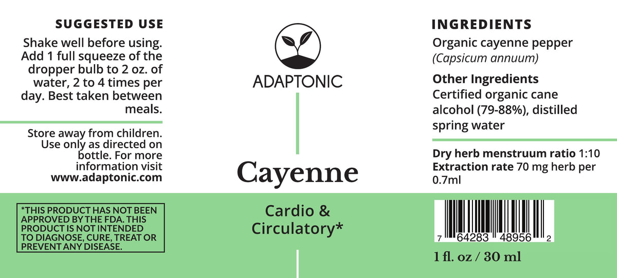 Cayenne 1 oz label