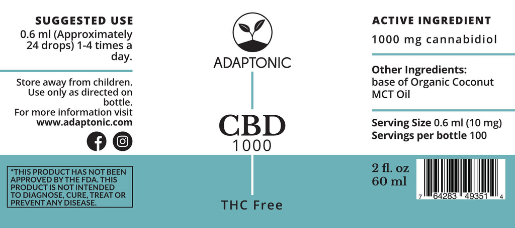 CBD 1000 label