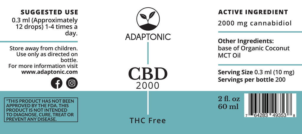 CBD 2000 label