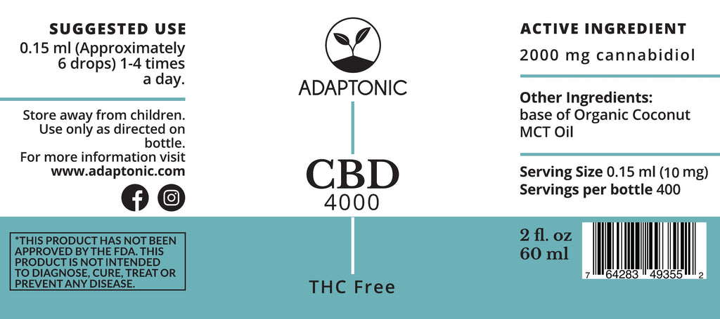 CBD 4000 label