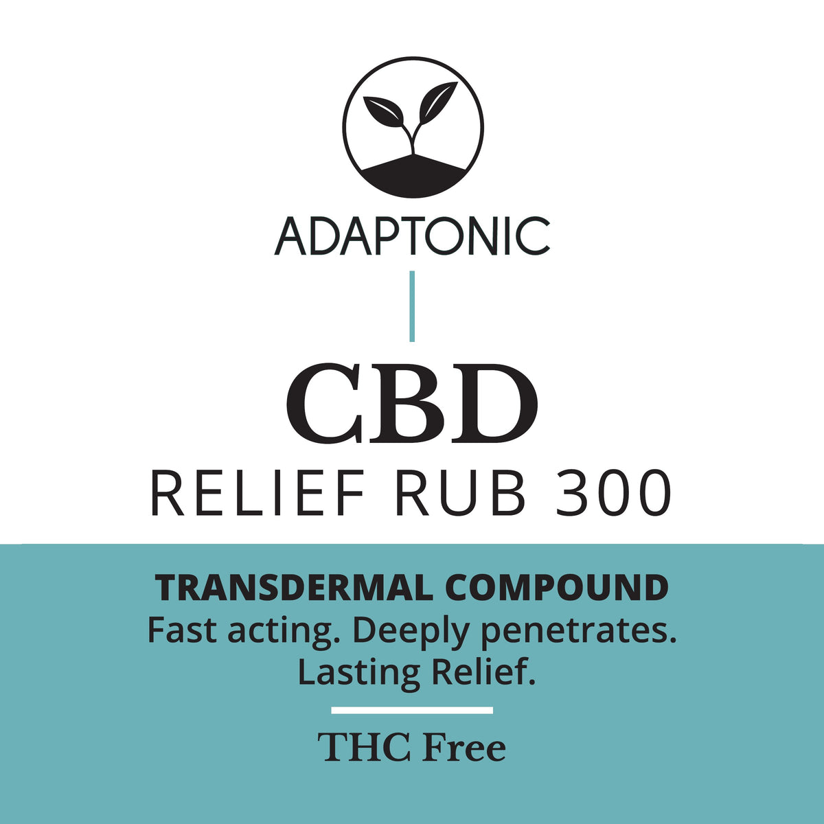CBD Relief Rub 300 front label