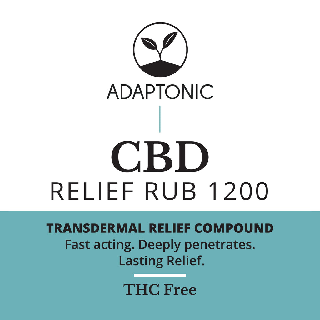 CBD Relief Rub 1200 front label
