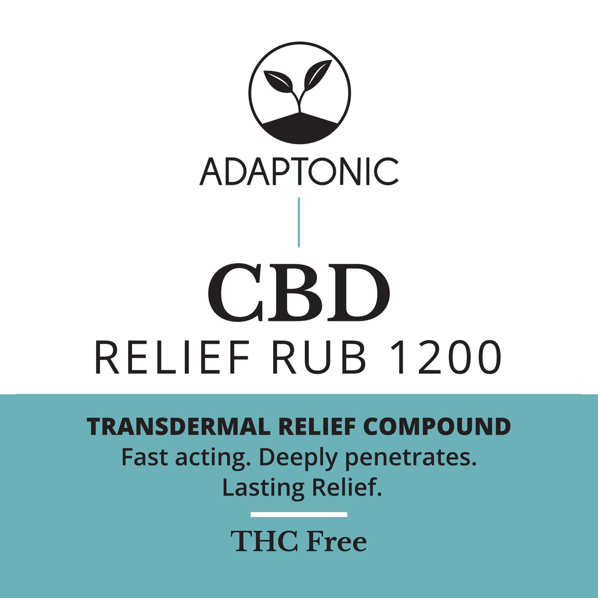 CBD Relief Rub 1200 front label