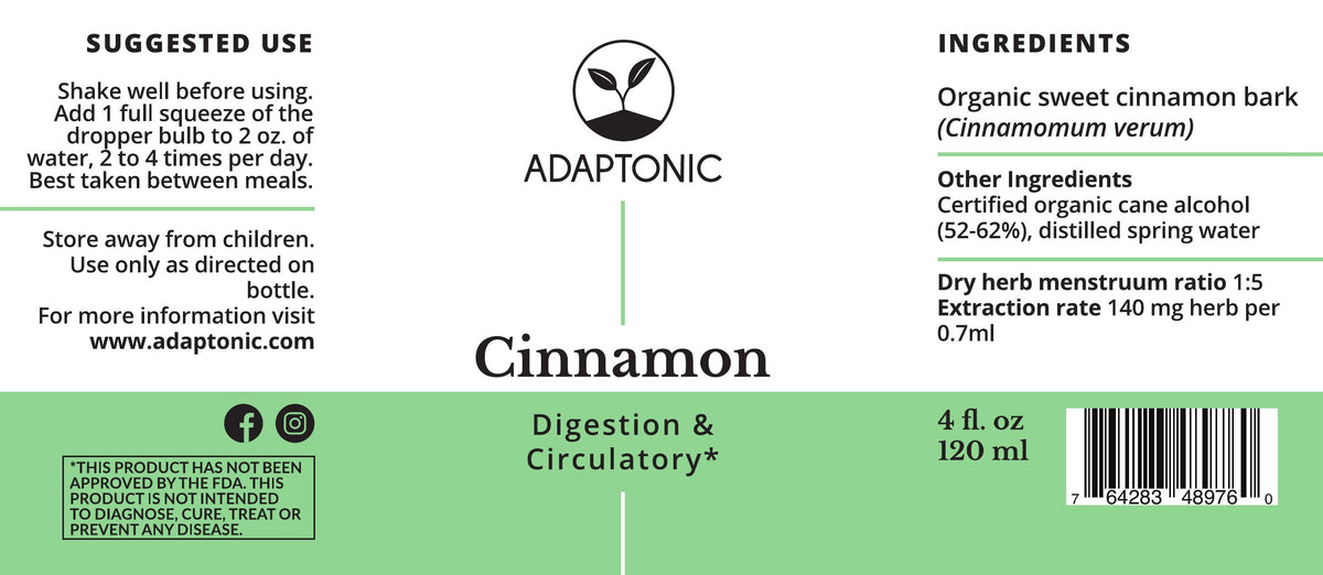 Cinnamon 4 oz label