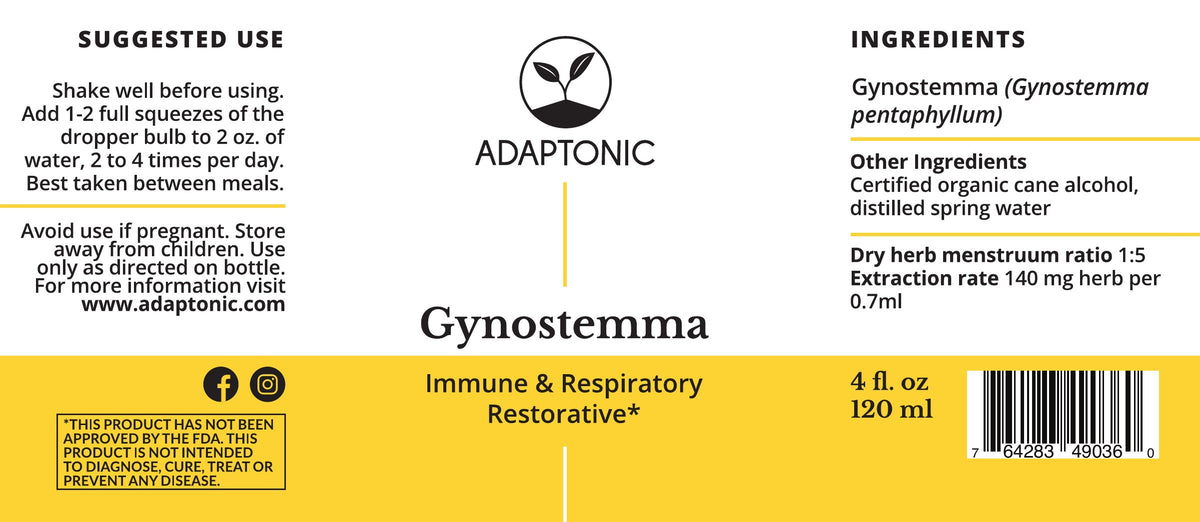 Gynostemma 4 oz label