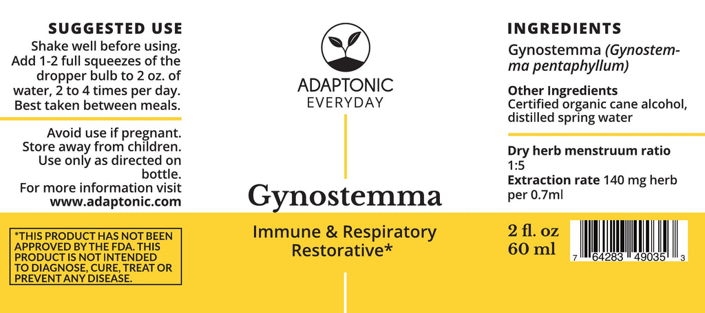Gynostemma 2 oz label