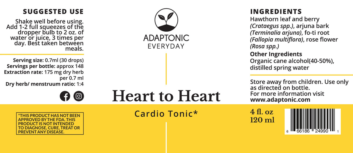 Heart to Heart 4 oz label
