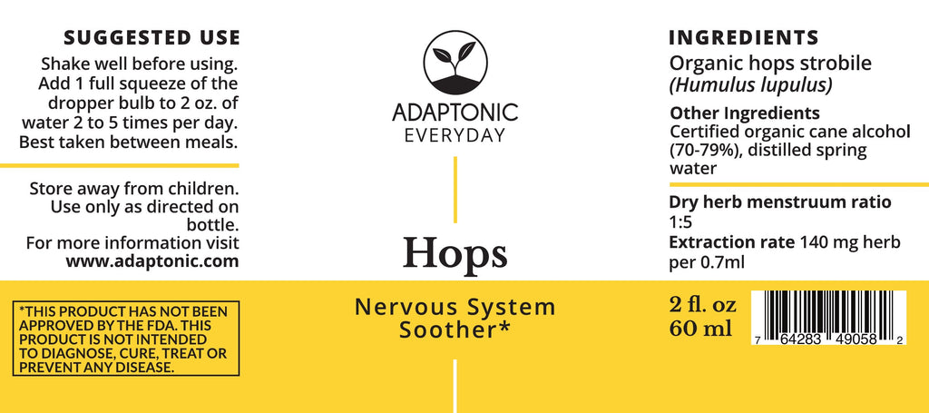 Hops 2 oz label