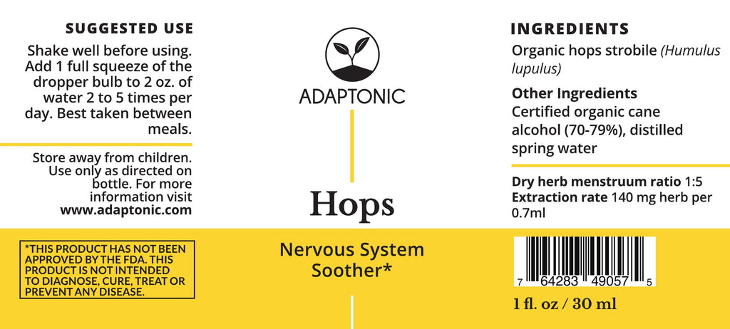 Hops 1 oz label