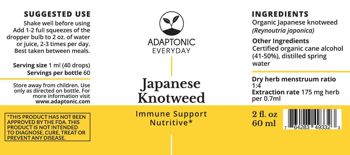 Japanese Knotweed 2 oz label