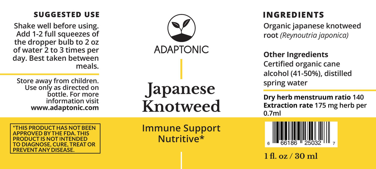 Japanese Knotweed 1 oz label