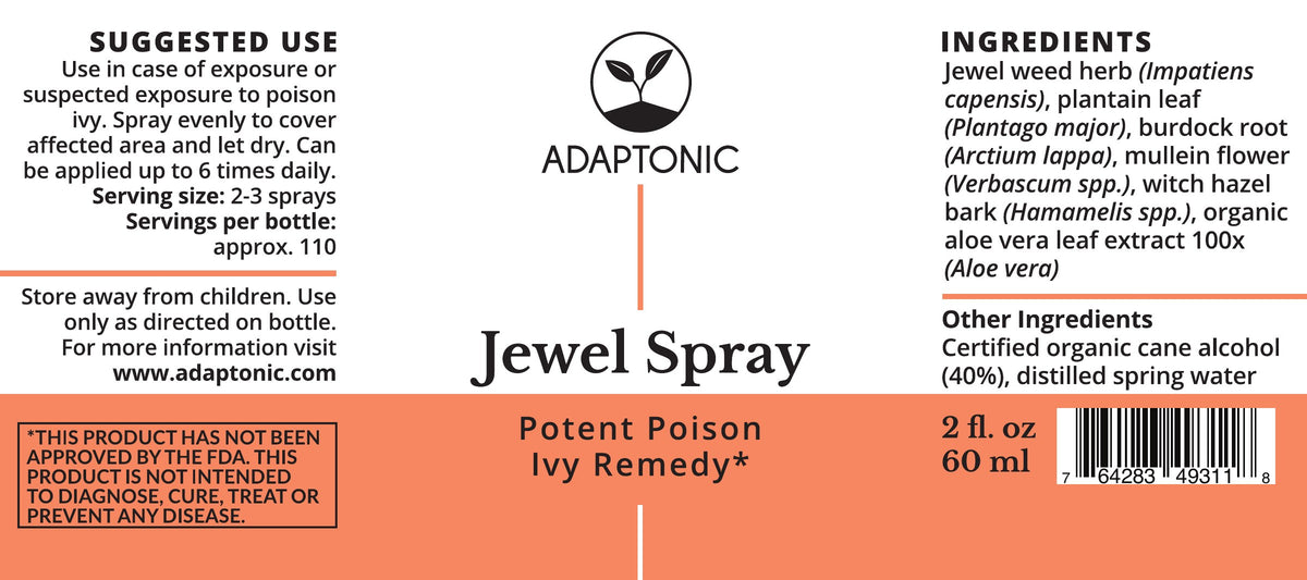 Jewel Spray 2 oz label