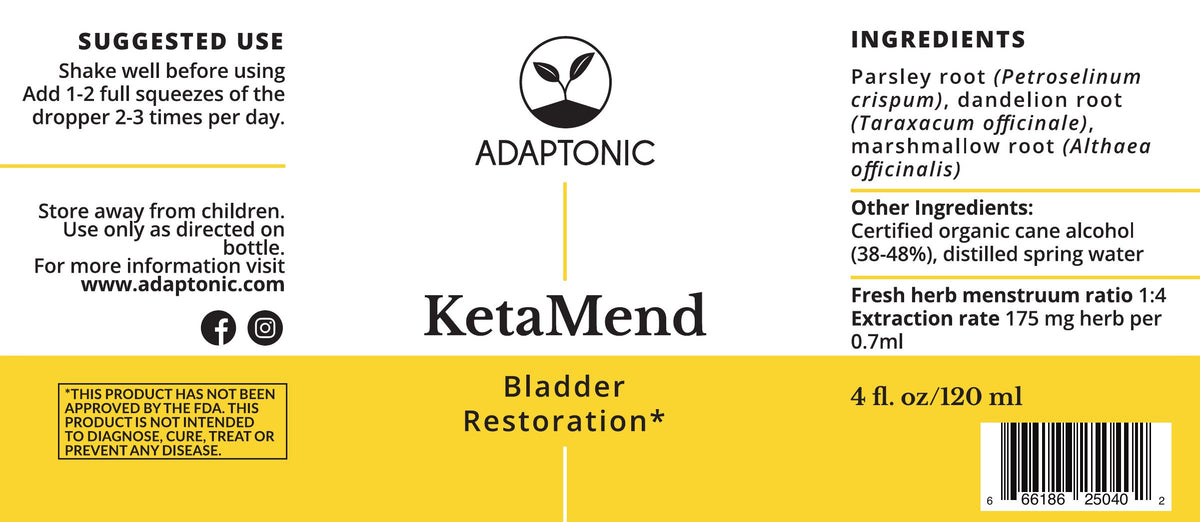 KetaMend 4 oz label