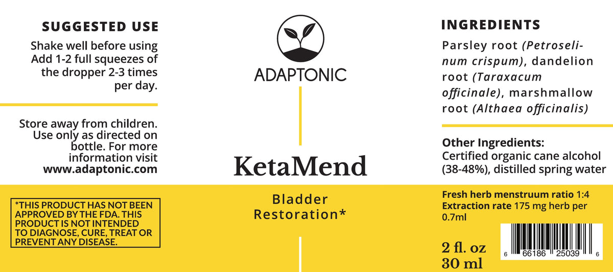 KetaMend 2 oz label