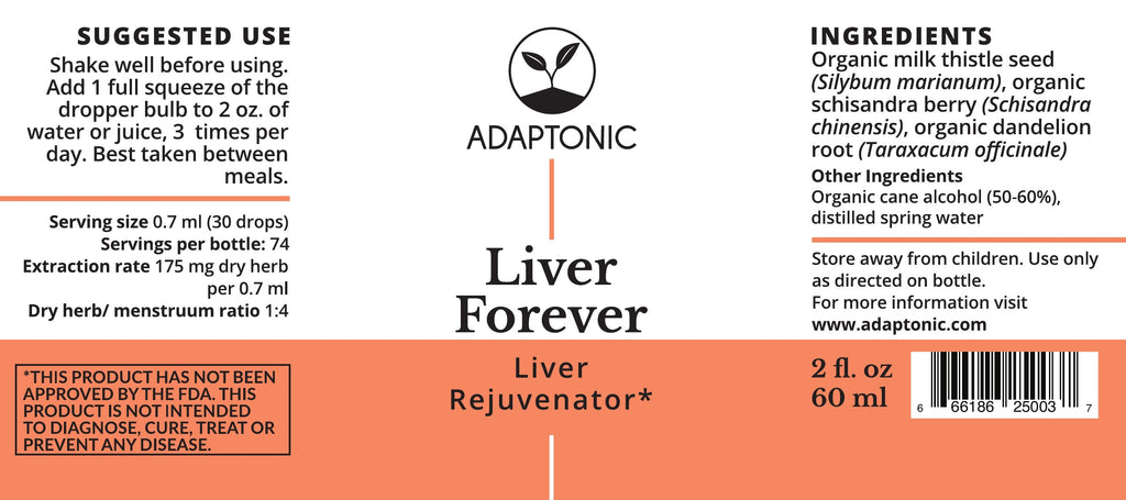 Liver Forever 2 oz label