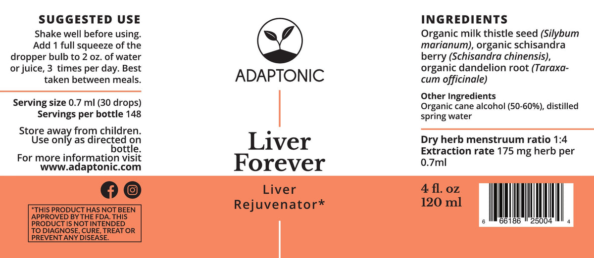 Liver Forever 4 oz label