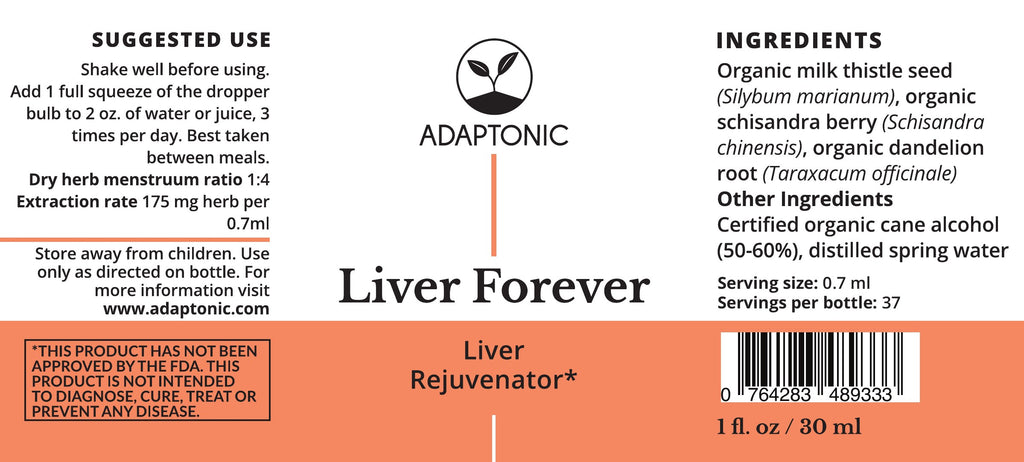 Liver Forever 1 oz label