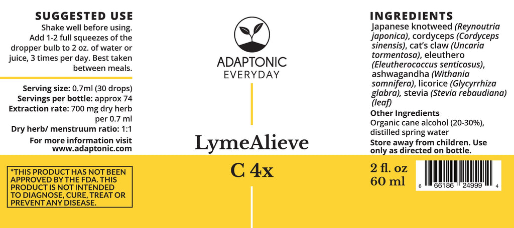 LymeAlieve C 4X 2 oz label