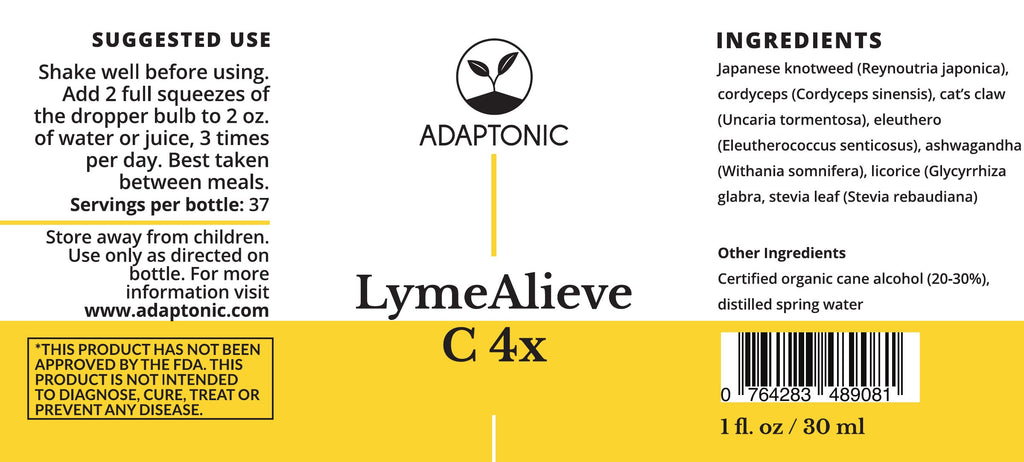 LymeAlieve C 4X 1 oz label