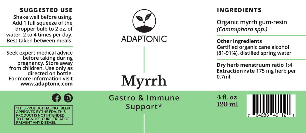 Myrrh 4 oz label
