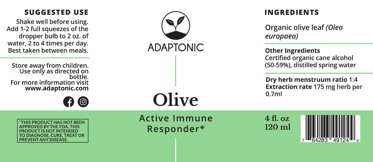 Olive 4 oz label
