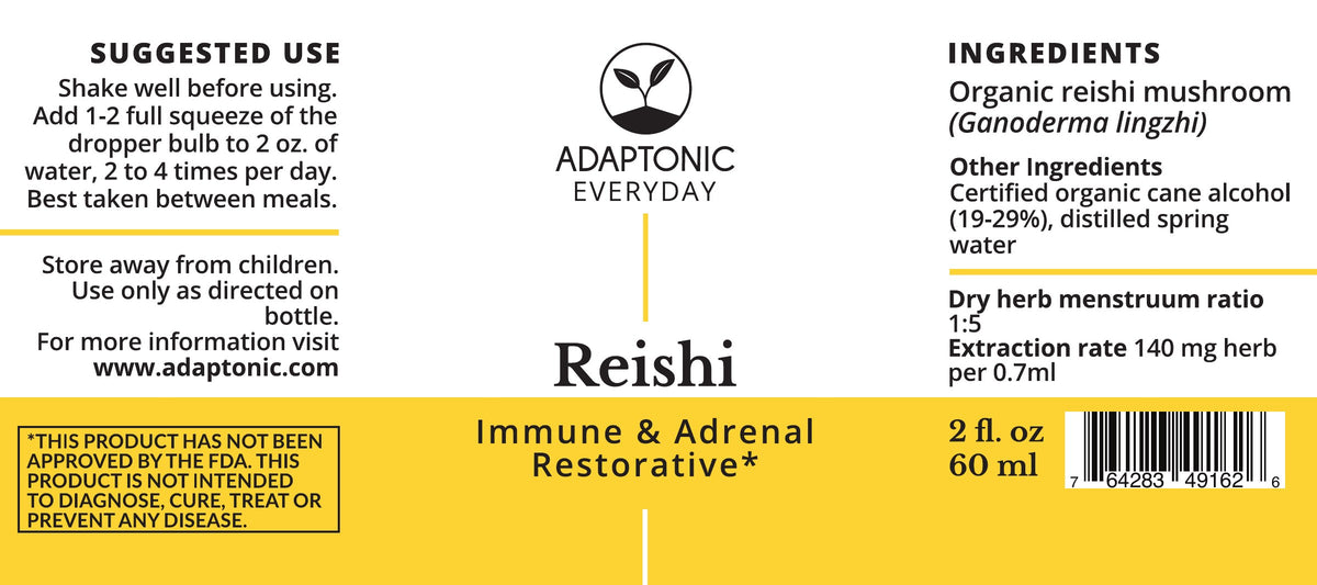 Reishi 2 oz label