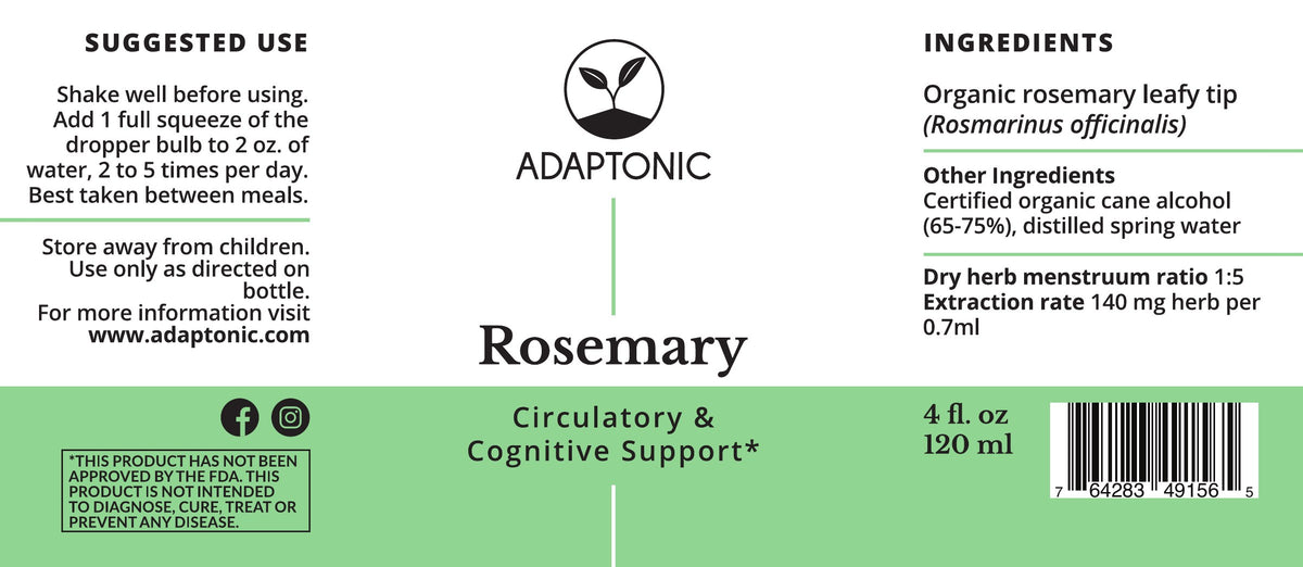 Rosemary 4 oz label
