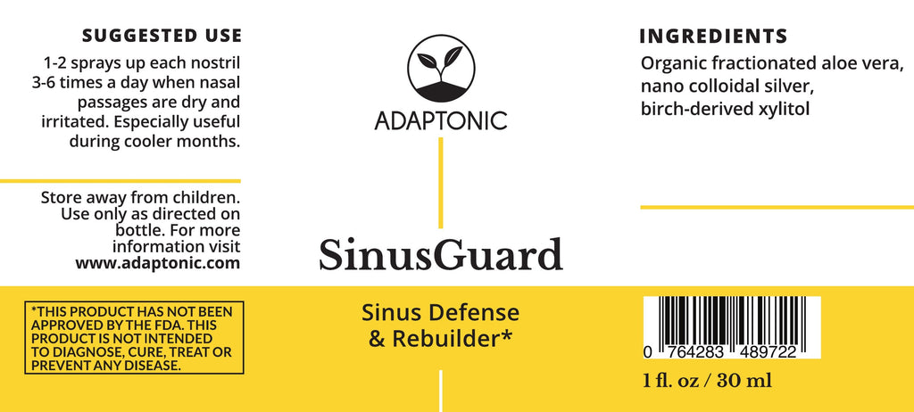 SinusGuard 1 oz label